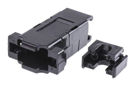 FCT from Molex F1069 Series ABS Straight D-Sub Backshell, 9 Way