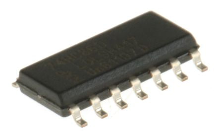 Nexperia 74HC86D,652, 4 2-Input XOR Quad 2-input EXCLUSIVE-OR Gate, 14-Pin SOIC - pack size 57 units