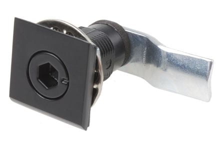 RS PRO Black Die Cast Zinc Camlock, 8mm Allen Key Unlock