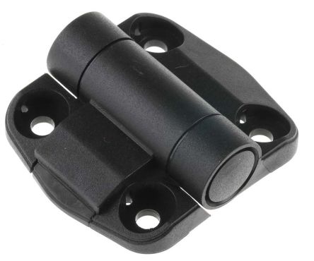 RS PRO Matt Thermoplastic with a Fixed Pin, Screw Fixing, 57 mm x 51 mm - pack size 2 units
