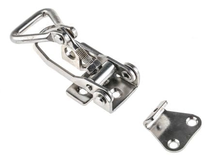 RS PRO Stainless Steel Latch 125 mm - pack size 2 units