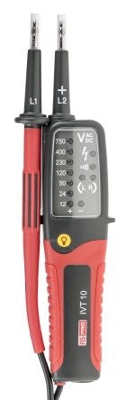 RS PRO IVT-10, LED Voltage Tester, 750V ac/dc Continuity Check, Battery Powered Tensilica LX6