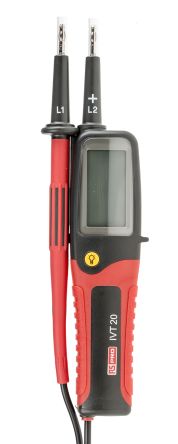 RS PRO IVT-20, LCD Voltage Tester, 750V ac/dc Continuity Check, Battery Powered Tensilica LX6