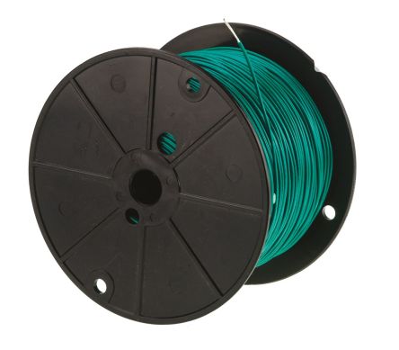 Alpha Wire Hookup Wire PVC Series Green Hook Up Wire, 18 AWG, 16, 305 m, Polyvinyl Chloride, 3055 GR001 - pack size 304 units