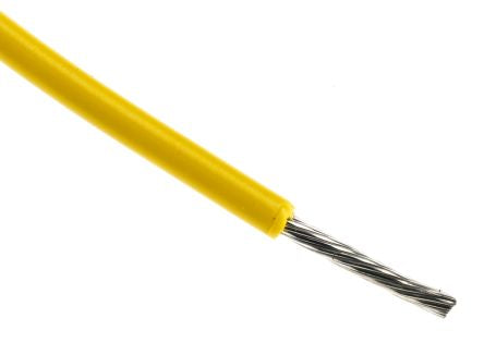 Alpha Wire Hookup Wire PVC Series Yellow Hook Up Wire, 18 AWG, 16, 305 m, 3055 YL001 - pack size 304 units