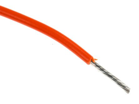 Alpha Wire Hookup Wire PVC Series Orange Hook Up Wire, 18 AWG, 16, 305 m, Polyvinyl Chloride, 3055 OR001 - pack size 304 units
