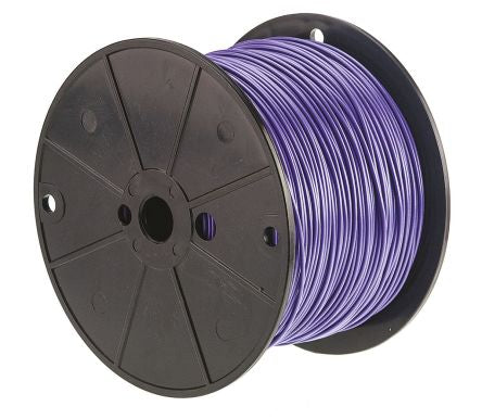 Alpha Wire Hookup Wire PVC Series Purple Hook Up Wire, 18 AWG, 16, 305 m, Polyvinyl Chloride, 3055 VI001 - pack size 304 units