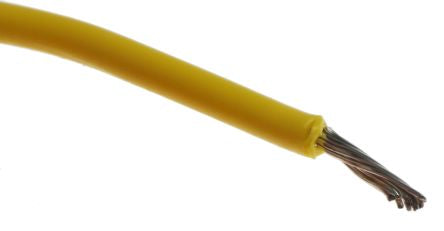 Alpha Wire Hookup Wire PVC Series Yellow Hook Up Wire, 20 AWG, 10, 305 m, 3053 YL001 - pack size 304 units