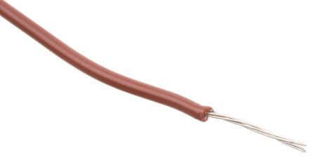 Alpha Wire Hookup Wire PVC Series Brown Hook Up Wire, 24 AWG, 7, 305 m, Polyvinyl Chloride, 3050 BR001 - pack size 304 units