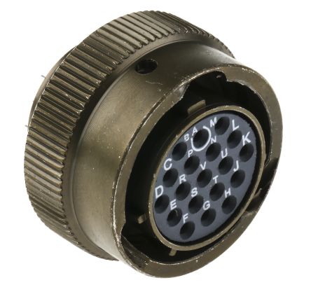 Souriau Sunbank by Eaton, 851, Copper Alloy Straight 19 Way Cable MIL Spec Circular Connector Male, Female