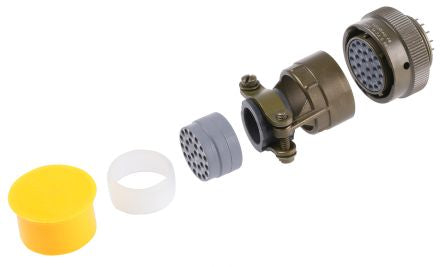 Souriau Sunbank by Eaton, 851, Copper Alloy Straight 26 Way Cable MIL Spec Circular Connector Male, Female