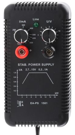 EA Elektro-Automatik Analogue Bench Power Supply, 5-Output 15V, 15 W, 1 A Max