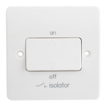 MK Electric White K4857 Fan Isolator Switch 250V IP4X