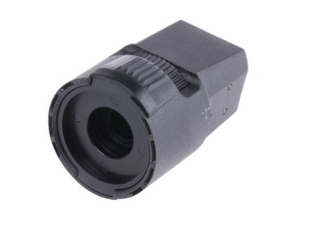Vishay 22.5 mm Knob Diameter Black Potentiometer Knob for 6.35 mm Shaft Circular, 50A21B10 - pack size 100 units