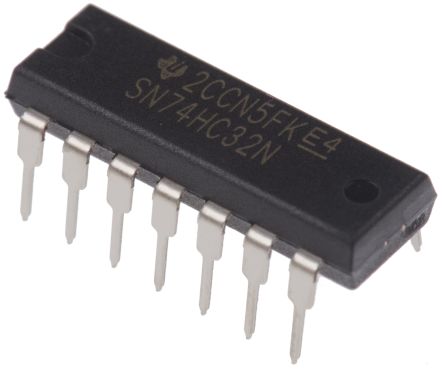 Texas Instruments, 4 2-Input OR Logic Gate, 14-Pin PDIP - pack size 25 units