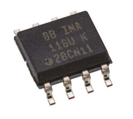 Texas Instruments Instrumentation Amplifier, 125 μV Offset 800 kHz, 8-Pin 0.385 mA SOIC - pack size 75 units