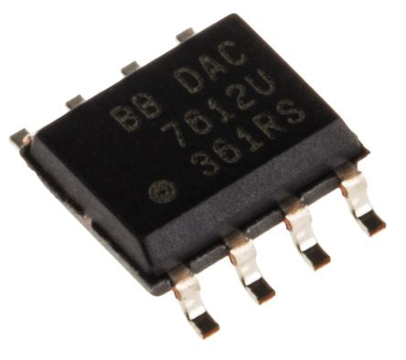 Texas Instruments DAC 12 bit- 2 SPI, 130 ksps, 8-Pin SOIC - pack size 75 units