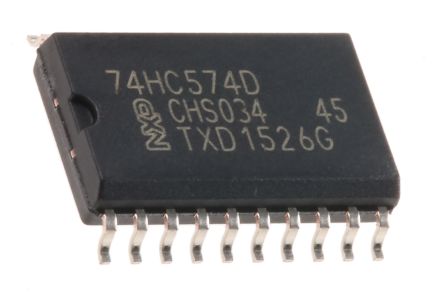 Nexperia 74HC574D,652 8 Octal D Type Flip Flop HC, 3 State, 20-Pin SOIC - pack size 38 units