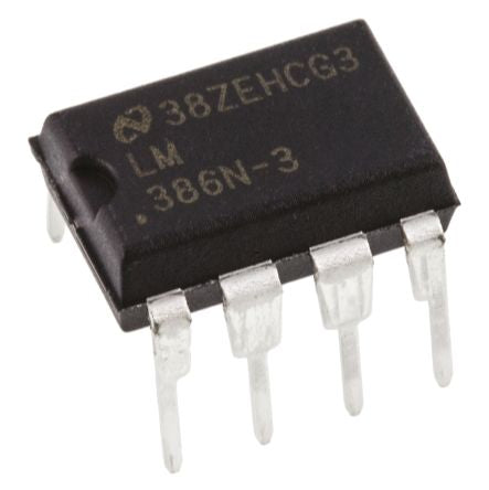 Texas Instruments Audio Power Amplifier, 8-Pin, 0.7W PDIP LM386N-3/NOPB - pack size 40 units