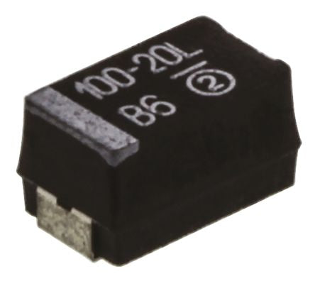 Vishay 100 μF MnO2 Tantalum Capacitor 20V dc, Surface, 293D Series - pack size 400 units