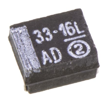 Vishay 33 μF MnO2 Tantalum Capacitor 16V dc, Surface, 293D Series - pack size 2000 units