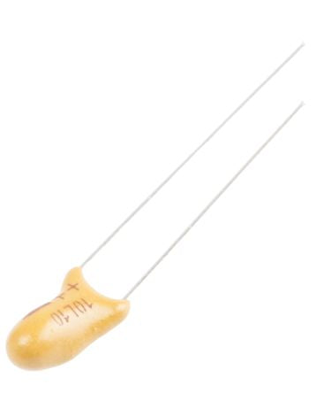 Vishay 10 μF MnO2 Tantalum Capacitor 10V dc, Through Hole, 489D Series - pack size 500 units
