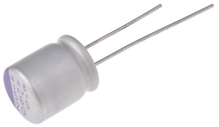 Panasonic 560 μF Through Hole Polymer Capacitor, 20V dc - pack size 200 units