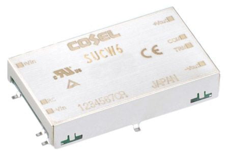 Cosel Isolated DC-DC Converter, ±12V dc/ 250mA Output, 4.5 → 9 V dc Input, 6W, Surface Mount, +85°C Max Temp