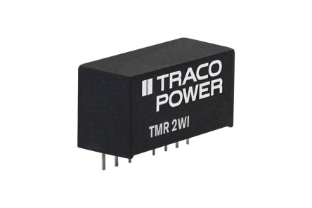 TRACOPOWER TMR 2WI DC/DC Converter, 5V, -5 V/ 200 mA, 75V dc Input, 18V Input 2 W, Through Hole, 85 °C Max Temp -40 °C