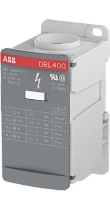 Entrelec Distribution Block, 12 Way, 1.5kV dc, 400A, Grey