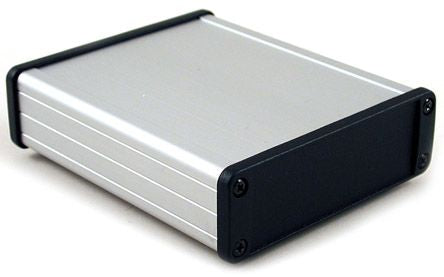 Hammond Silver Aluminium Enclosure, IP65 34.9 mm, 131.15 mm, 107 mm