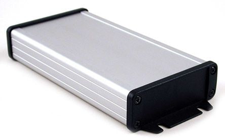 Hammond Silver Aluminium Enclosure, IP65 Flanged 31.5 mm, 192.02 mm, 87 mm