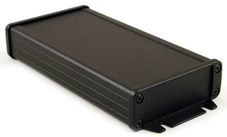 Hammond Black Aluminium Enclosure, IP65 Flanged 31.5 mm, 192 mm, 87 mm