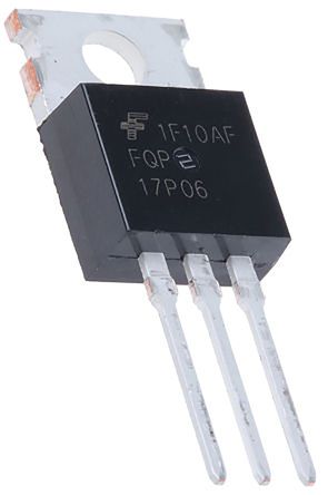 onsemi QFET Type P-Channel MOSFET, 17 A, 60 V Enhancement, 3-Pin TO-220 FQP17P06 - pack size 50 units