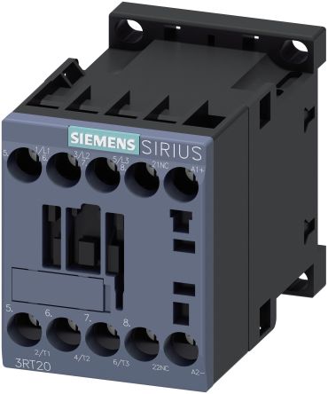 Siemens 3RT2 Contactor, 110V ac Coil, 3-Pole, 7 A, 3 kW 110V ac, 3 NO, 690V ac