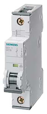 Siemens SENTRON 5SY4 Miniature Circuit Breaker, 1-Pole, 40A, Type D, 400V ac AC, 10 kA Breaking Capacity