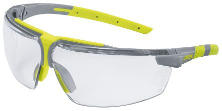 uvex i-3 Safety Glasses, Anti-Mist, Scratch Resistant, Clear, Plastic