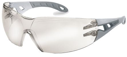 uvex PHEOS Safety Glasses, Anti-Mist, Scratch Resistant, Grey, Grey Polycarbonate Lens, Plastic