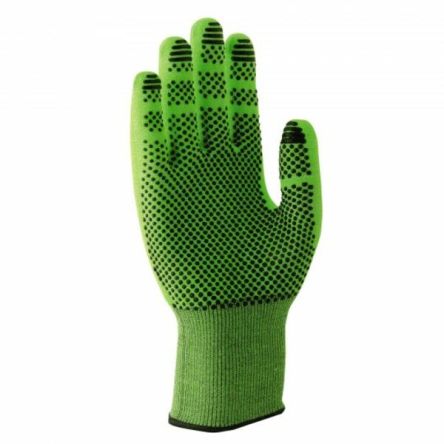 uvex C500 Green High Performance Polyethylene Work Gloves, Size 7, Vinyl Coating