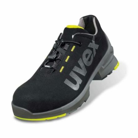 uvex Uvex 1 Unisex Black, Grey, Yellow Composite Safety Trainer, UK 5, EU 38