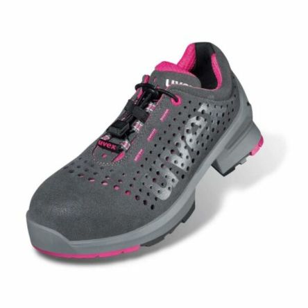 uvex Uvex 1 ladies Women's Grey, Pink Composite Safety Trainer, UK 6.5, EU 40