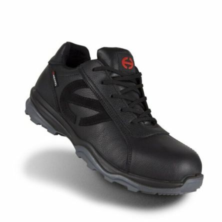 8888 Herren Sicherheitshalbschuhe Schwarz, mit Zehen-Schutzkappe EN 20345 S3, Größe 41 / UK 7