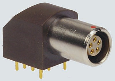 LEMO Circular Connector, 3 Contacts, Panel Mount, 11.7 mm Connector, Socket, Female, IP50, 0B Series