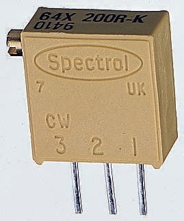 50 kΩ, Through Hole Trimmer Potentiometer, Pin 0.5 W Side Adjust Vishay, 64X - pack size 200 units