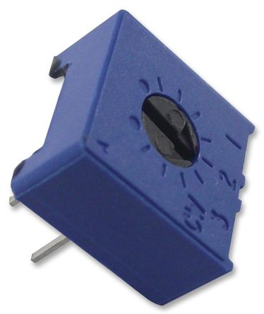 10 kΩ, Through Hole Trimmer Potentiometer, Pin 0.5 W Top Adjust Vishay, 63P - pack size 200 units