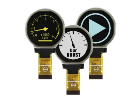 Display Visions 29.97 mm Passive matrix White OLED Display 128 x 128 pixel COB I2C/SPI