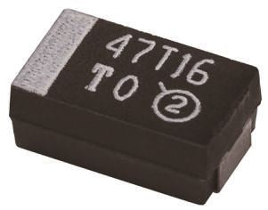 NIC Components 100 μF Surface Polymer Capacitor, 6.3V dc - pack size 500 units