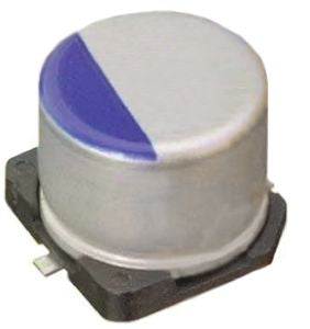 NIC Components 100 μF Aluminium Electrolytic Capacitor 6.3V dc, Surface Solder - pack size 800 units