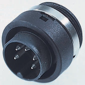 binder Circular Connector, 12 Contacts, Panel Mount, Miniature Connector, Socket, Male, IP40, 678 Series