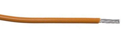 Alpha Wire Hookup Wire PVC Series Orange Hook Up Wire, 24 AWG, 7, 305 m, Polyvinyl Chloride, 3050 OR001 - pack size 304 units